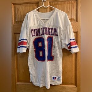 Hoopeston HS Cornjerkers Football Jersey  Illinois SI Top Seed Mascot Russell M